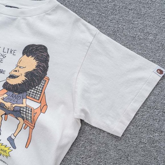 Saint Michael x A Bathing Ape Heaven & Hell Anime Print Short Sleeve White - Picture 6 of 11